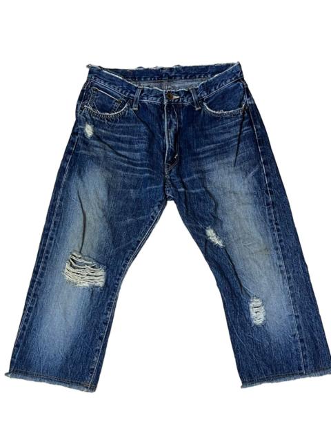 Other Designers OFFER🔥VINTAGE EDWIN 505s DISTRESSED SELVEDGE 3Q DENIM