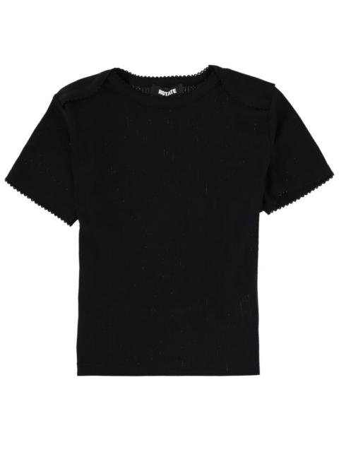 ROTATE Rotate Women "Pointelle" T-Shirt