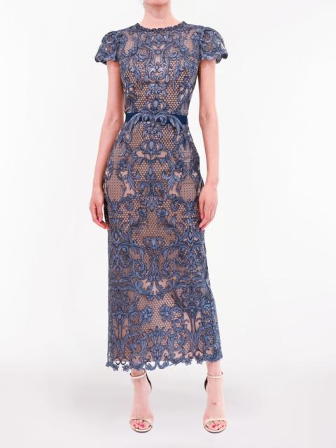 Marchesa NOCTURNES MIDI DRESS