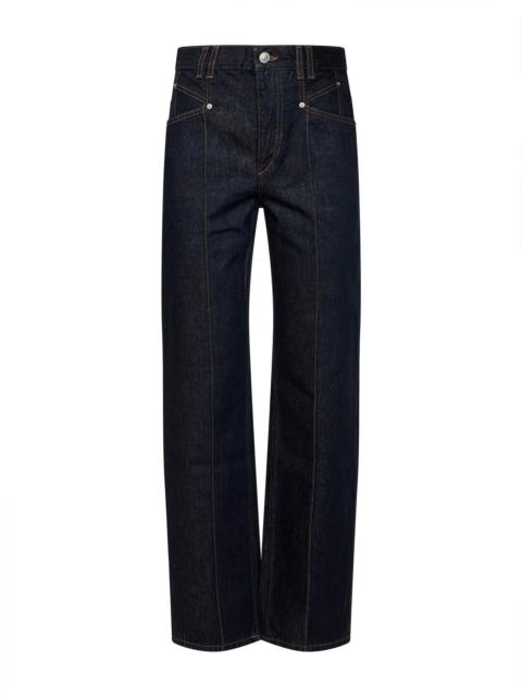 Isabel Marant Dark midnight blue cotton denim Drolane jeans
