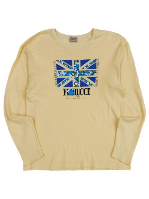 Other Designers Designer - RARE! VTG 80s FIORUCCI ITALY "GREEN BRITAIN WORLD BOUTIQUE"