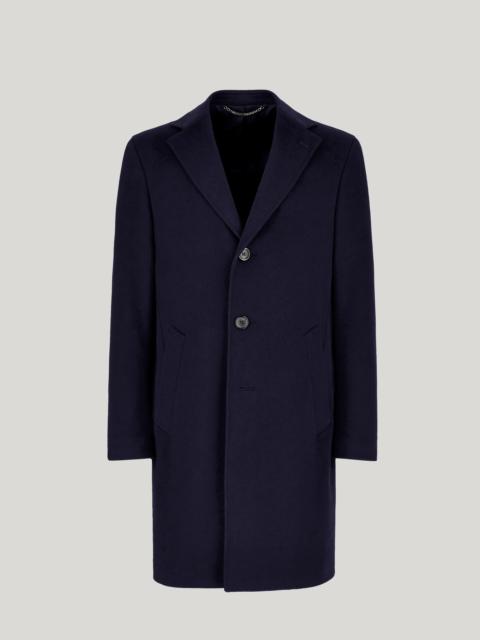 Canali NAVY BLUE COAT IN WOOL AND CASHMERE