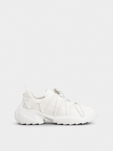 Roger Vivier Viv' Zag Sneakers in fabric and leather