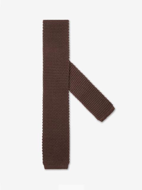CORNELIANI Brown knit tie
