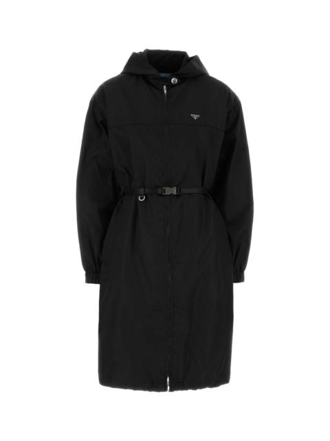 Prada Prada Women Black Re-Nylon Raincoat