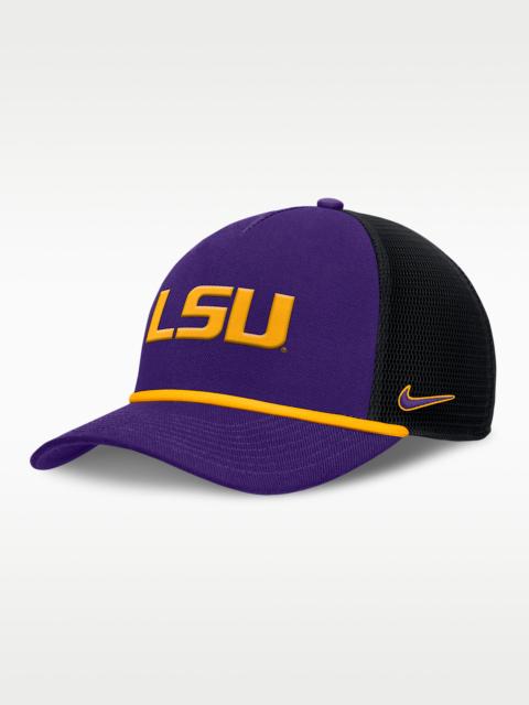 Nike LSU Primetime Rise Men's Nike College Trucker Adjustable Hat