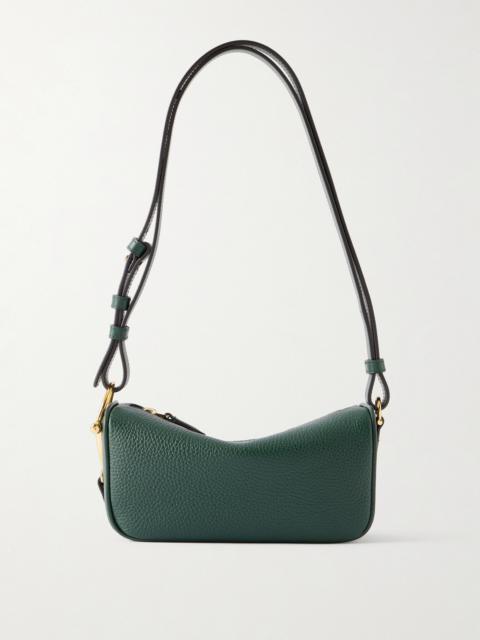 GUCCI Mini Horsebit-detailed Textured-leather Shoulder Bag