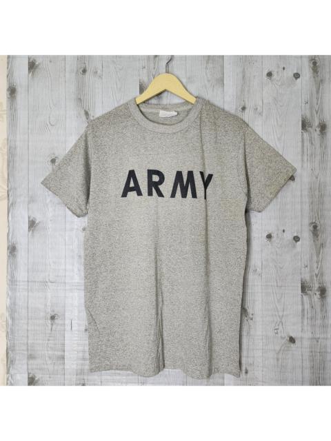 Other Designers Vintage ARMY Rayon Cotton TShirt Single Stitches 1990s