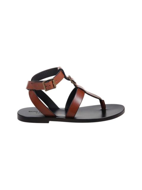 SAINT LAURENT Buckle Detailed Open Toe Sandals