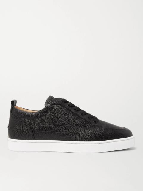 Christian Louboutin Rantulow Full-Grain Leather Sneakers Black
