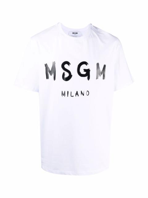 MSGM Cotton T-shirt with logo