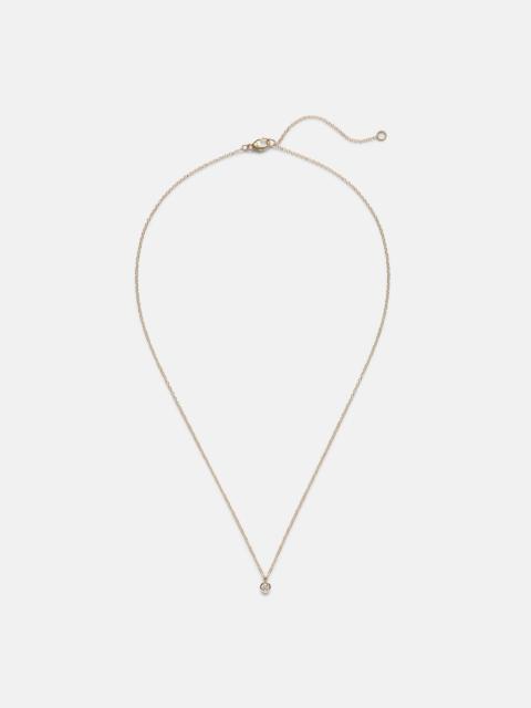 STONE AND STRAND Essential 14kt gold choker with diamonds