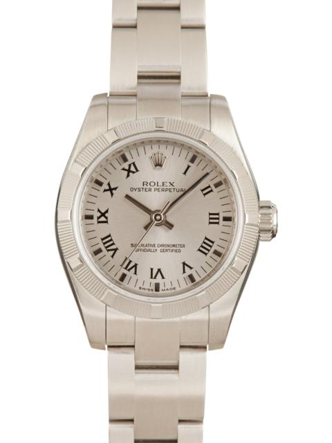 Ladies Rolex Oyster Perpetual 176210 Roman Dial