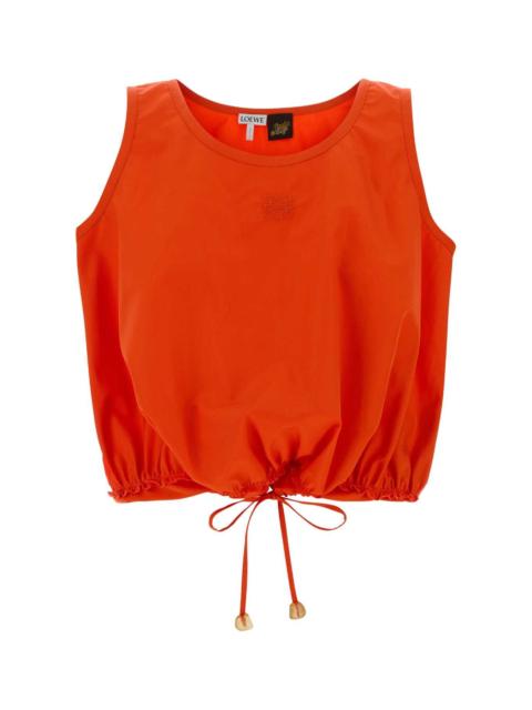 Loewe Loewe Paula's Ibiza Women Orange Poplin Paula S Ibiza Top