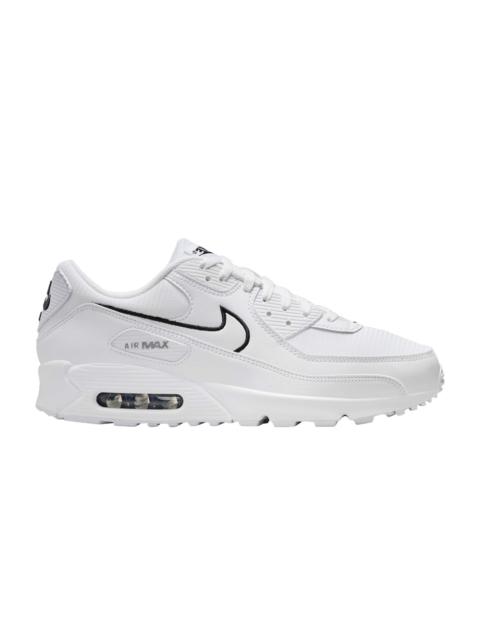 Air Max 90 'White Black Outlined Swoosh'