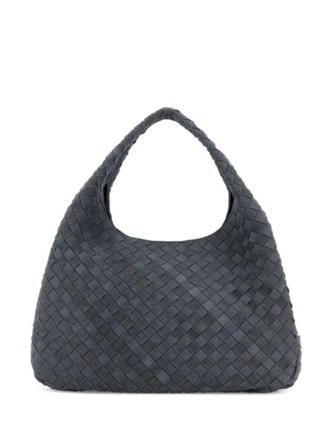 Bottega Veneta Bottega Veneta Women Air Force Blue Suede Large Campana Shopping Bag