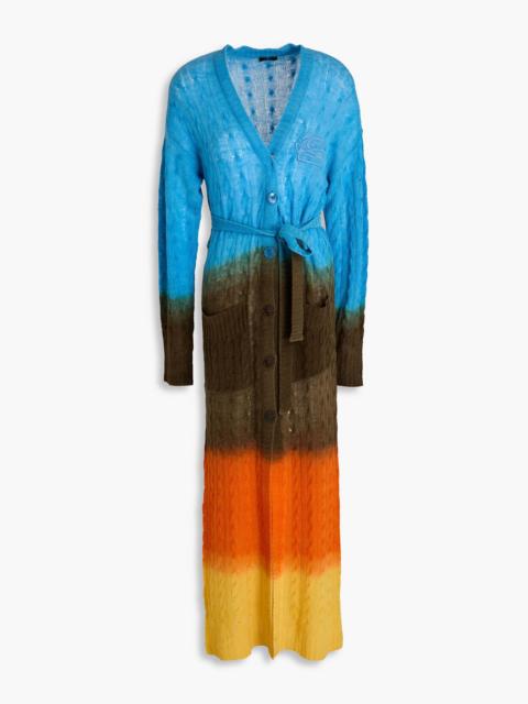 Etro Dégradé cable-knit wool cardigan