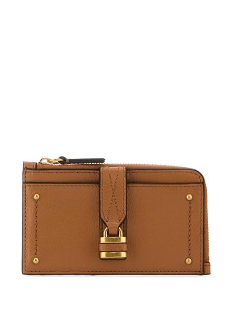 Chloé Chloe Women Brown Leather Small Paddington Coin Purse