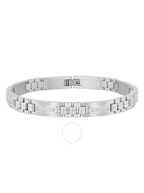 Robert Alton - Robert Alton 1/4CTW Diamond Stainless Steel Bracelet