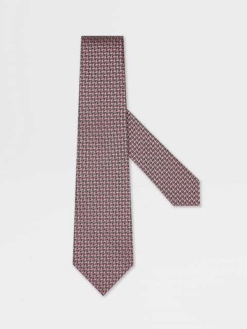ZEGNA PINK SILK TIE
