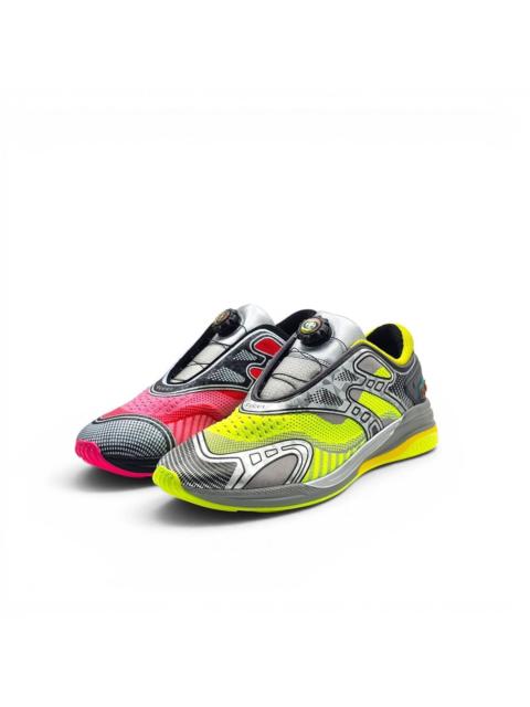GUCCI Ultrapace R Pink Yellow Sneakers 623151 UK 9.5 US 10.5 - New