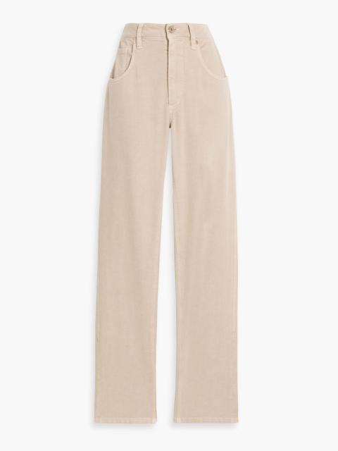 Brunello Cucinelli High-rise tapered jeans