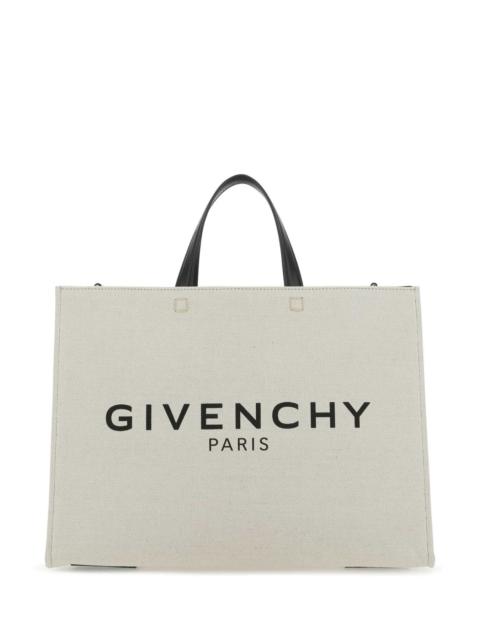 Givenchy Givenchy Women Ivory Canvas Medium G Shopping Bag
