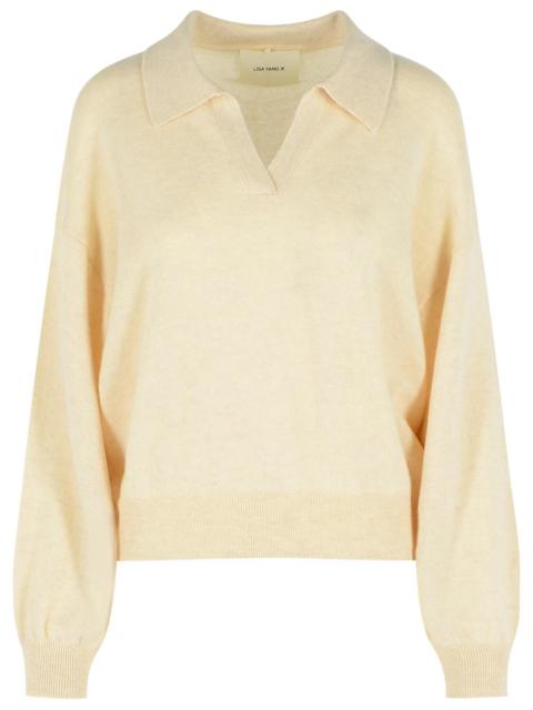 LISA YANG Lisa Yang 'KATRIEL' Oat Cashmere Sweater