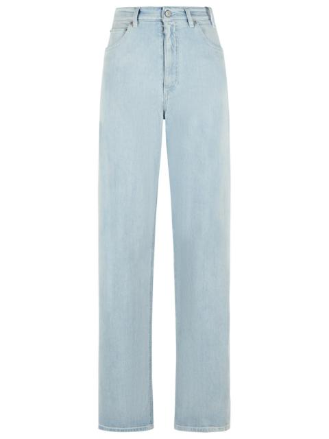 MM6 Maison Margiela MM6 Maison Margiela Light Blue Cotton Jeans Men