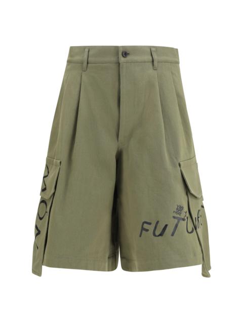 Comme des Garçons SHIRT Comme Des Garçons Shirt Cargo Shorts With Print