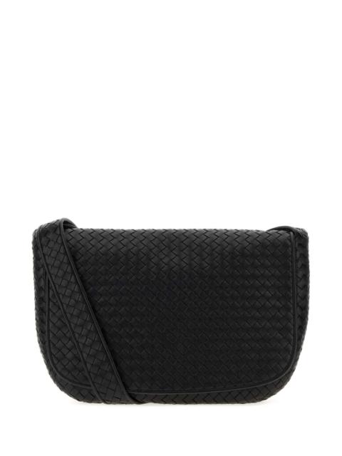 Bottega Veneta Bottega Veneta Men Black Leather Crossbody Bag