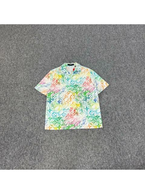 Louis Vuitton Louis Vuitton Watercolor Print shoet sleeve shirt