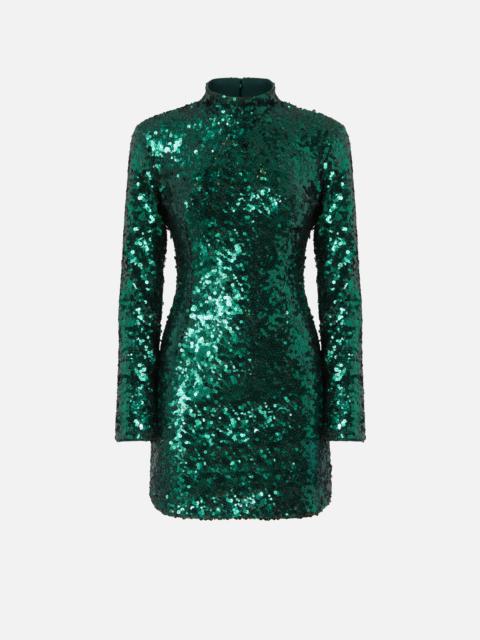 PINKO SHORT SEQUINNED DRESS