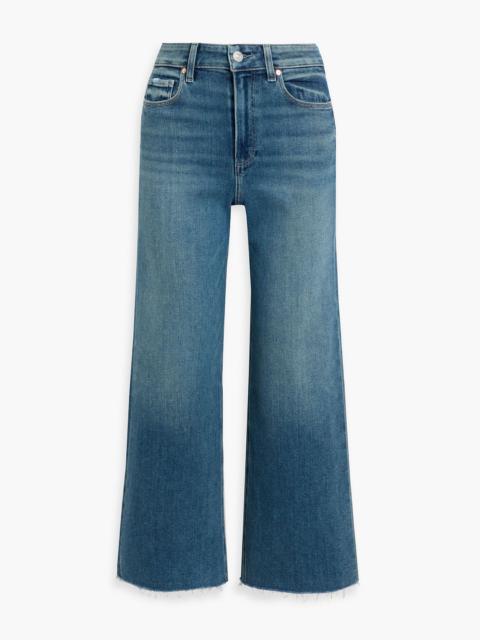 Other Designers Anessa cropped high-rise wide-leg jeans
