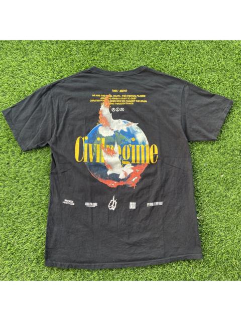 Other Designers CVLA Civil Regime Black World Burning T-Shirt
