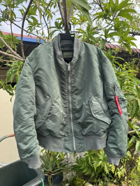 ALPHA INDUSTRIES Vintage Alpha Industries Distressed USAF Ma-1 Bomber Jacket