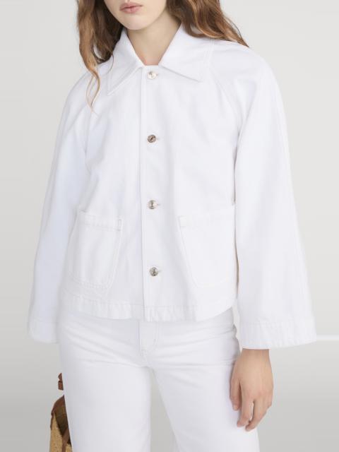 FRAME FRAME The Denim Swing Jacket in Au Natural Clean at Nordstrom