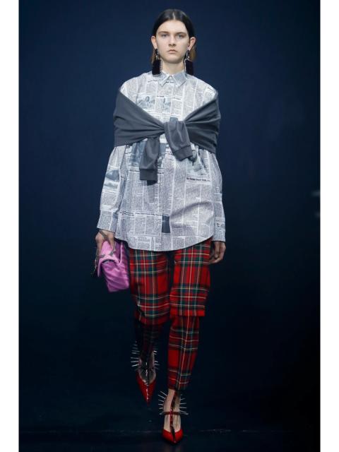 BALENCIAGA Balenciaga - DG - S/S 18 - Convertible Tartan Pants