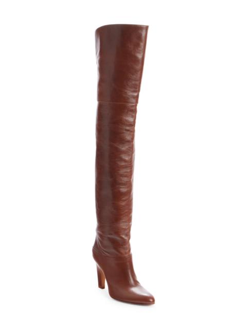 Chloé Chloé Eve Thigh High Boot in Sooty Brown at Nordstrom