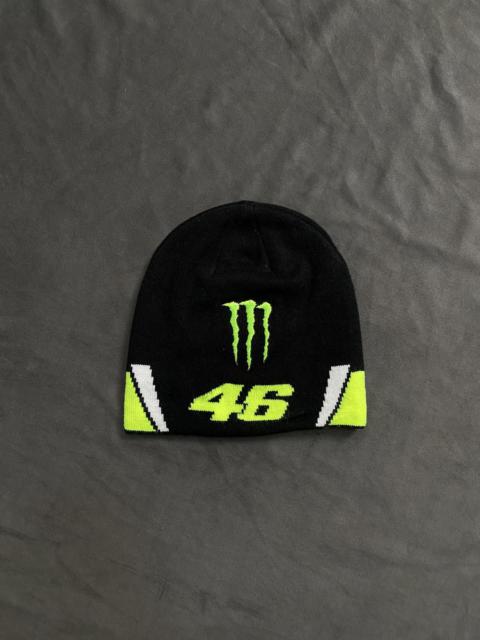 Other Designers Japanese Brand - Rare VR46 WRT Monster Energy No Cuff Knit Black Beanie OS