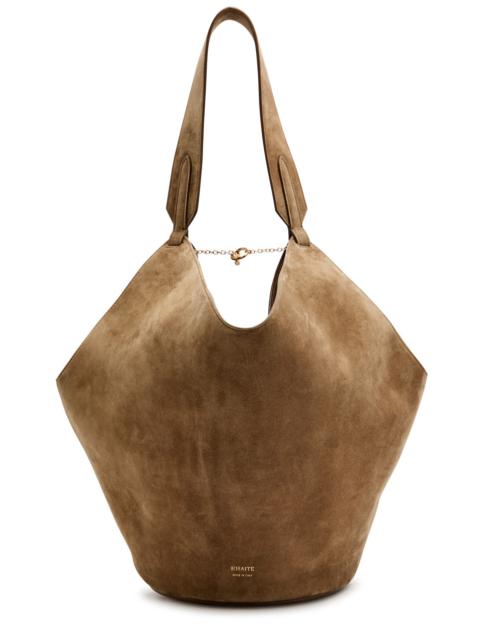 KHAITE Khaite Lotus Small Suede Tote