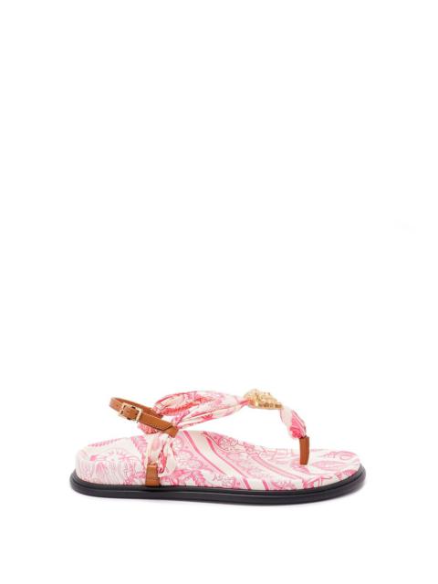VERSACE Versace Women Fabric And Calf Leather Sandals