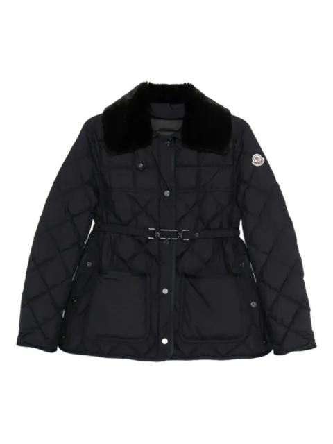 Moncler quilted belted jacket