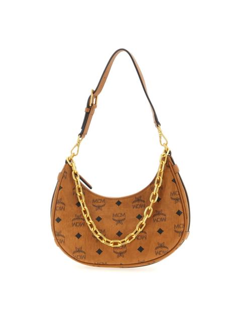 MCM Mcm Aren Crescent Hobo Shoulder Bag