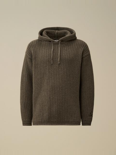 C.P. Company Lambswool GRS Boxy Hooded Sweater