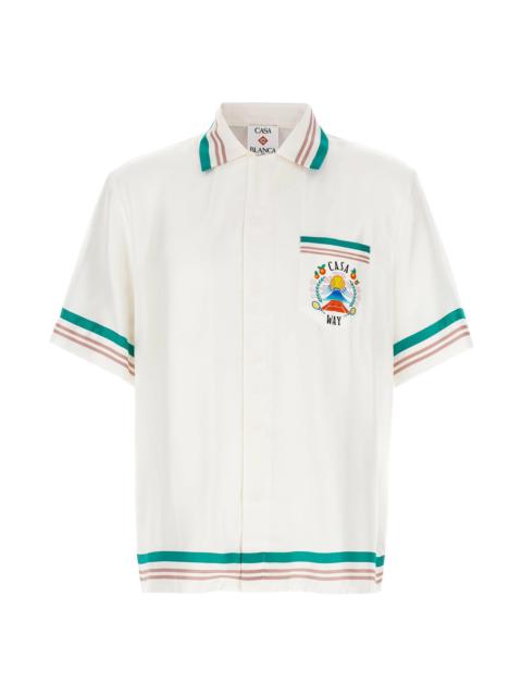 CASABLANCA 'Cuban Collar' shirt