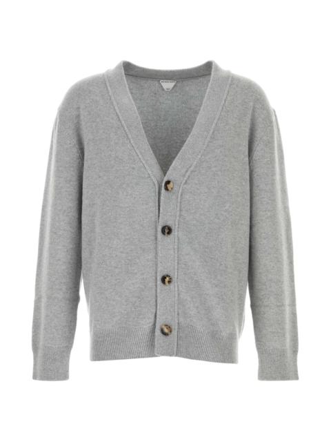 Bottega Veneta Grey Cashmere Cardigan