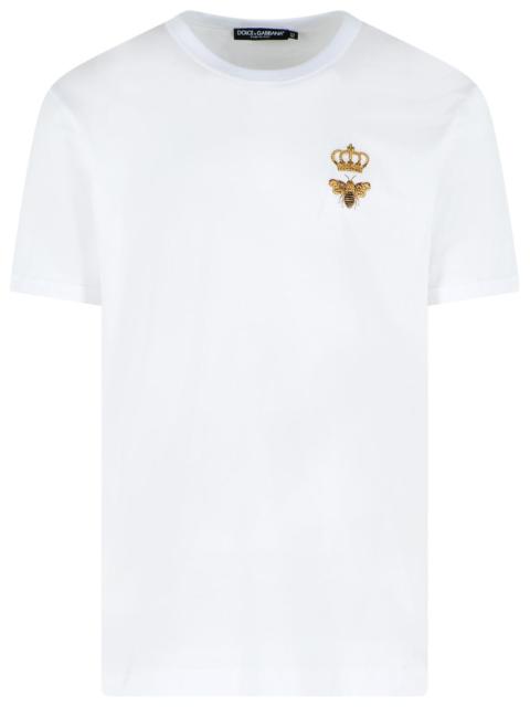 Dolce & Gabbana Dolce & Gabbana Viscose Blend Polo Shirt White