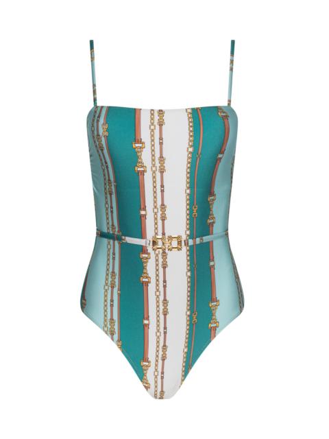 L'AGENCE Tory Bandeau One-Piece Swimsuit