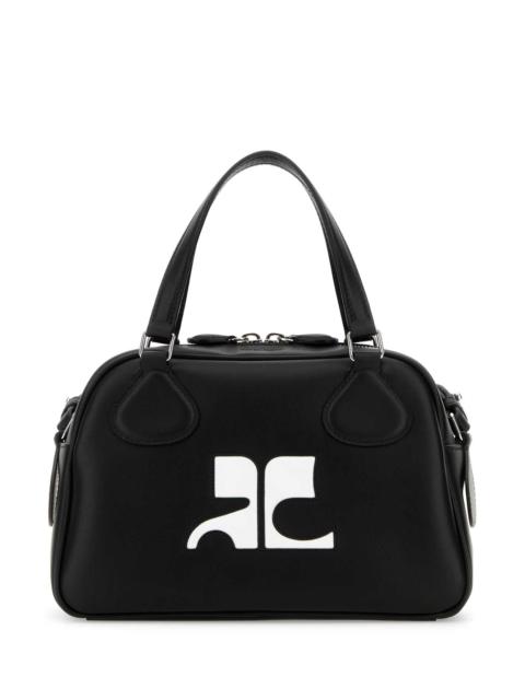 courrèges Courreges Women Black Leather Reedition Handbag
